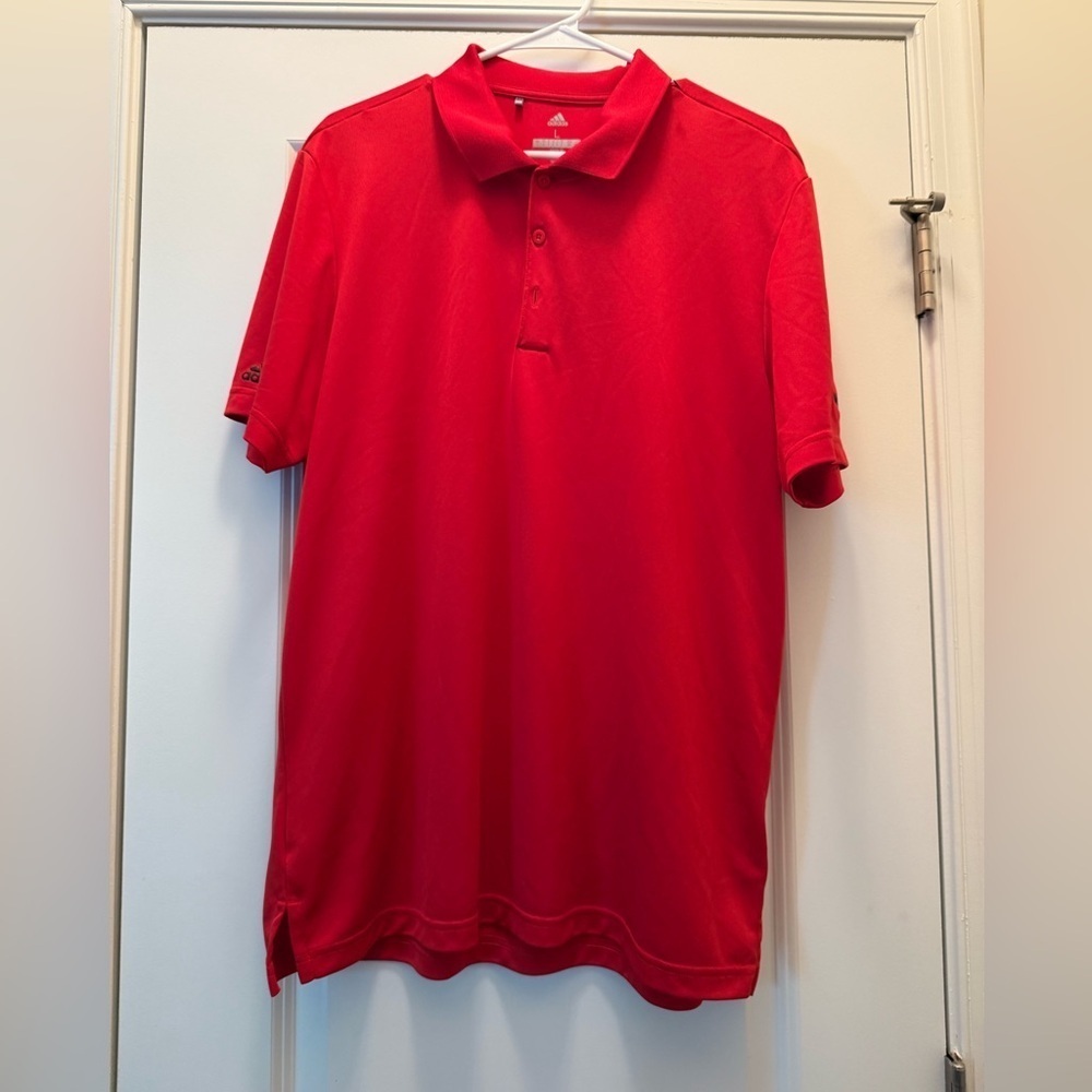 Adidas Men's Vibrant Red Polo